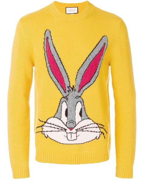 gucci bugs bunny yellow sweater|Bugs Bunny t shirt Gucci.